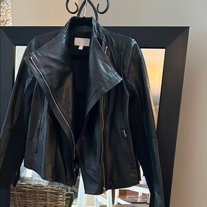 Elegant Black Leather Jacket
